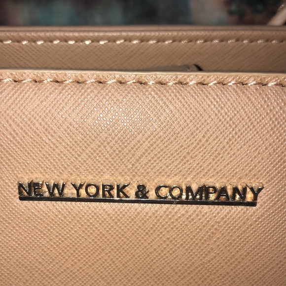 New York & Company Neutral Tan Satchel Handbag - Picture 3 of 13